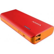 Adata Powerbank ADATA PT100 10000 mAh Czerwony  (APT100-10000M-5V-CRDOR)