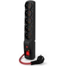 Acar Surge protector F5 Power 5m 16A (5 sockets) black