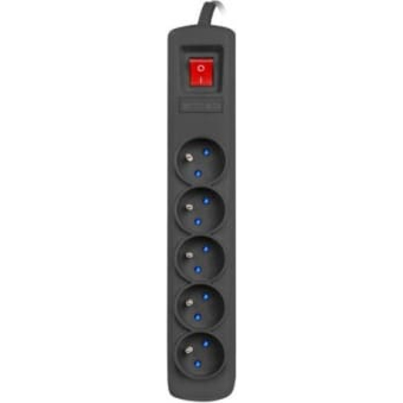 Armac Power strip ARC5 1,5 m ARC5/15/CZ black