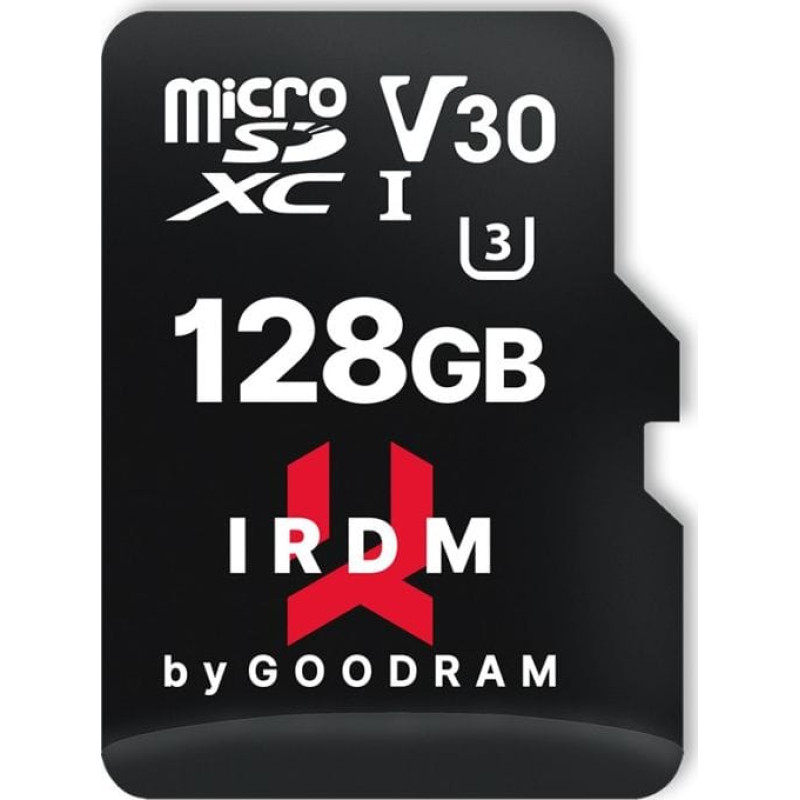 Goodram Karta GoodRam IRDM MicroSDXC 128 GB Class 10 UHS-I/U3 V30 (LEC-TGD-IRM3AA1280R12)