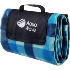 Aquawave KOC PIKNIKOWY CHEQUA BLANKET BLUE CHECKQUERED PRINT 130X150