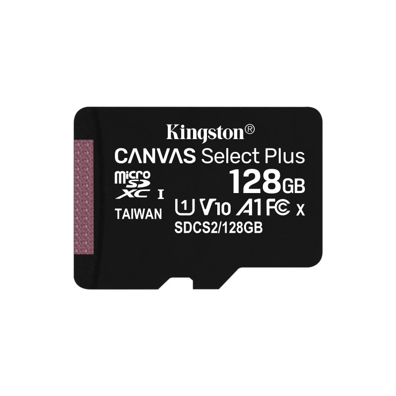 Kingston Technology Canvas Select Plus memory card 128 GB MicroSDXC Class 10 UHS-I