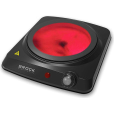 Brock HPI 3001 BK Infrared electric cooker Single-burner 17,7 cm 1200 W Black