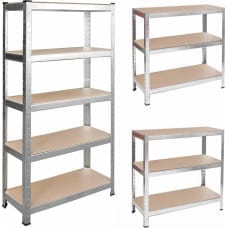 Humberg Regał metalowy magazynowy 150x75x30 cm Humberg HR-810 () - 4186