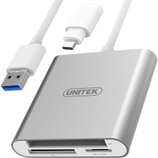 Unitek Y-9313D card reader USB 3.2 Gen 1 (3.1 Gen 1) Type-A Silver