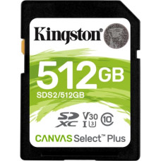 Kingston Technology Canvas Select Plus memory card 512 GB SDXC Class 10 UHS-I