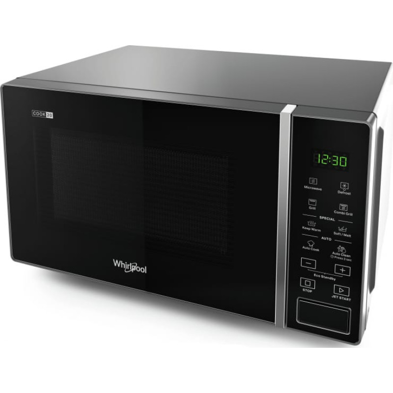 Whirlpool MWP 203 SB Countertop Grill microwave 20 L 700 W Black, Silver
