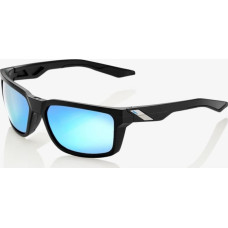 100 Bon 100% Okulary 100% DAZE Matte Black - HiPER Blue Multilayer Mirror Lens (Szkła Niebieskie Lustrzane Wielowarstwowe, przepuszczalność światła 15%) (NEW) uniwersalny