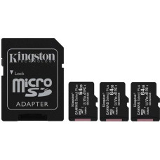 Kingston MEMORY MICRO SDXC 64GB UHS-I/3PACK