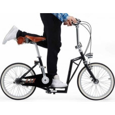 The-Sliders Lite Black gustowny i komfortowy, składany rower, hulajnoga 2w1