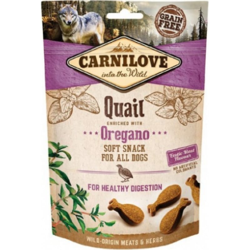 Carnilove Semi-Moist Snack Quail & Oregano - Dog treat with quail and oregano - 200 g