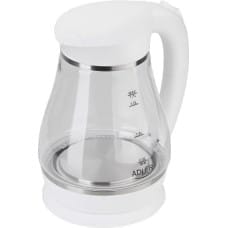 Adler AD 1274 B electric kettle 1.7 L White,Transparent 2200 W