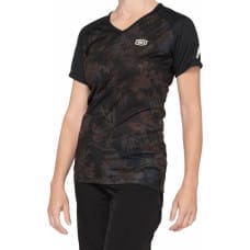 100 Bon 100% Koszulka damska 100% AIRMATIC Women's Jersey krótki rękaw black floral roz. S (NEW 2021)