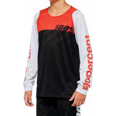 100 Bon 100% Koszulka juniorska 100% R-CORE Youth Jersey długi rękaw black racer red roz. XL (NEW 2022)