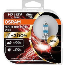 Carmotion Żarówki OSRAM H7 12V 55W PX26d Night Breaker +200%, 2 szt.