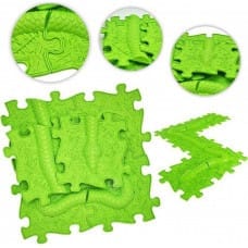 Askato PROMO Mata ortopedyczna 16 elementów Snake Set zielona MFK-050-2