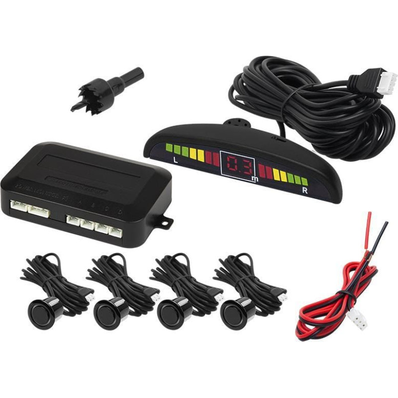 Blow Czujnik cofania parkowania 19mm czarne oczka