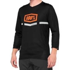 100 Bon 100% Koszulka męska 100% AIRMATIC 3/4 Sleeve black orange roz. L (NEW) uniwersalny