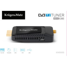 Kruger & Matz mini Tuner DVB-T2 H.265 HEVC KM9999