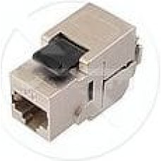 Solarix 10G keystone CAT6A STP RJ45 czarny samogwintująca (SXKJ-10G-STP-BK-SA)