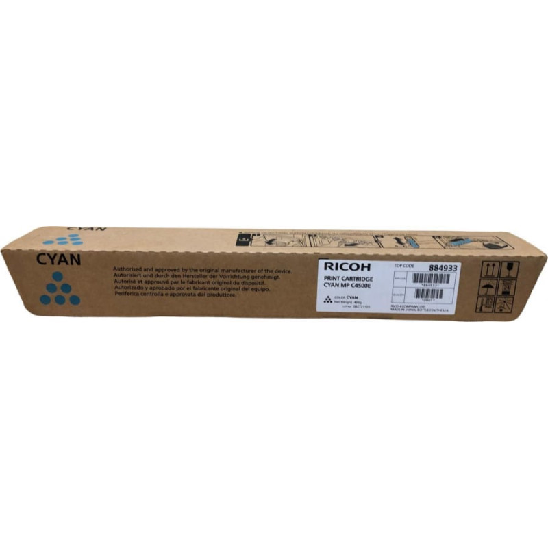 Ricoh Toner Ricoh Toner oryginalny RICOH 884933=888611=842037 Cyan 17000 stron