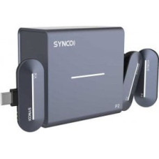 Synco Mikrofon Synco Synco P2T bezprzewodowy system mikrofonowy USB-C, 2 nadajniki, 1 odbiornik, grey-blue