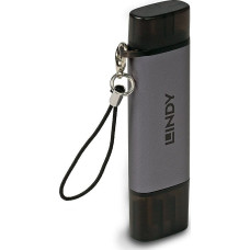 Lindy MEMORY READER USB3.2 C & A SD/43335