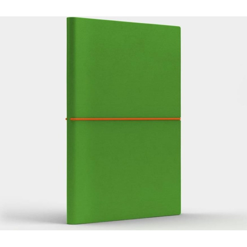 Like U Notatnik A5 Fun M kropki jasnozielony/pomarańczowy