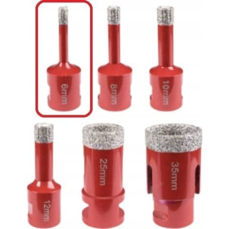 Expert 6 mm otwornica diamentowa; m14; max 12000 obr/min [Expert] - 1sz