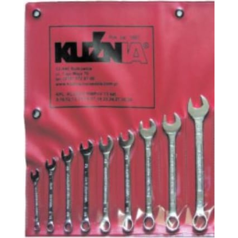 Kuźnia Sułkowice Zestaw kluczy płasko-oczkowych 8-24mm 9szt. (1-121-87-233)