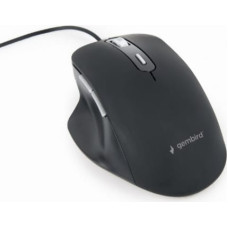 Gembird MUS-6B-02 Wired optical LED mouse, USB, 3600 DPI, black