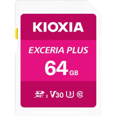 Kioxia Karta Kioxia Exceria Plus SDXC 64 GB Class 10 UHS-I/U3 V30 (LNPL1M064GG4)
