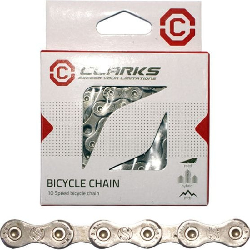Clarks Łańcuch rowerowy CLARK'S YBN C10 SHIMANO CAMPAGNOLO SRAM (10 Biegów, CP 1/2