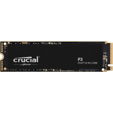 Crucial SSD P3 1TB M.2 PCIE NVMe 3D NAND Write speed 3000 MBytes/sec Read speed 3500 MBytes/sec TBW 220 TB