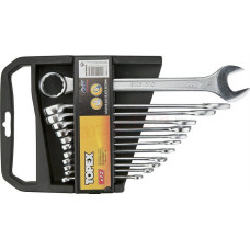 Topex Zestaw kluczy płasko-oczkowych 6-22mm 12szt. (35D375)