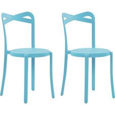 Shumee Zestaw 2 krzeseł do jadalni niebieski CAMOGLI