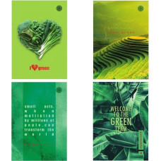 Ziemia Obiecana Brulion B5/96K kratkai Think Green (5szt)