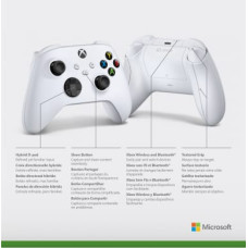 Microsoft Xbox Wireless Controller White Gamepad Xbox Series S,Xbox Series X,Xbox One,Xbox One S,Xbox One X Analogue / Digital Bluetooth/USB