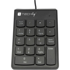 Techly Klawiatura Techly SLIM Przewodowa Czarna PL (IDATA KP-BLKTY)