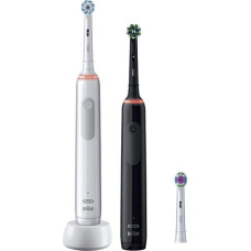 Oral-B Braun Oral-B Pro 3 3900 Gift Edition, Electric Toothbrush (white/black, incl. 2nd handpiece)