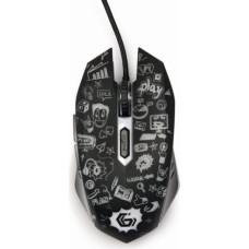 Gembird MUS-6B-GRAFIX-01 6-button wired optical LED mouse, 3600 DPI, black