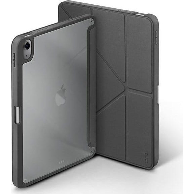 Uniq etui Moven iPad Air 10.9 (2022/2020) Antimicrobial szary/charcoal grey
