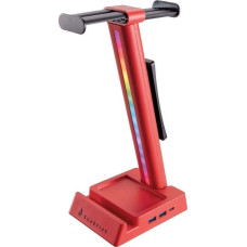 Noname SureFire wielofunkcyjny stojak na słuchawki Vinson N2 Dual Balance RGB, czerwony, tworzywo ABS, 48847, czerwona, 2x USB 3.2 Gen