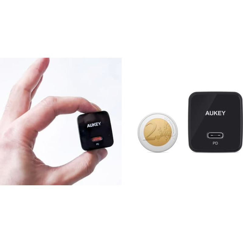 Aukey AUEKY PA-Y20S Minima Wall charger 1x USB-C Power Delivery 3.0 20W