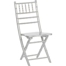 Beliani Zestaw 4 krzeseł drewniany srebrny MACHIAS