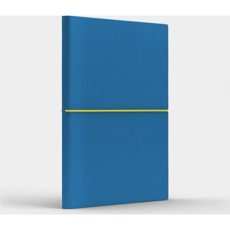 Like U Notatnik A5 Fun M gładki niebieski/cytrynowy