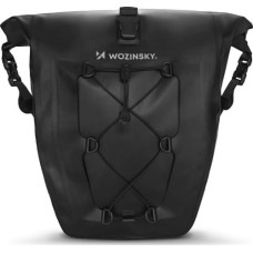Wozinsky Wodoodporna torba rowerowa sakwa na bagażnik 25l 2w1 czarny (WBB24BK)
