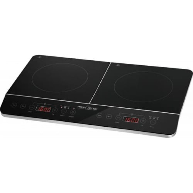 Clatronic PROFI COOK PC-DKI 1067 induction cooker, 3500W, 2 cooking zones, black