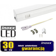 Nvox Świetlówka led liniowa t5 60cm 8w on/off neutralna 4000k lampa natynkowa zintegrowana z oprawą