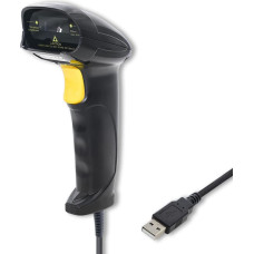 Qoltec 50876 Laser scanner 1D | USB | Black
